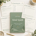 Kind Spark digital PDF workbook cover and planner mockup