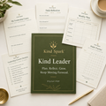 Kind Leader digital PDF collection cover and planner pages mockup