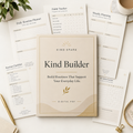 Kind Builder digital PDF workbook cover and planner mockup